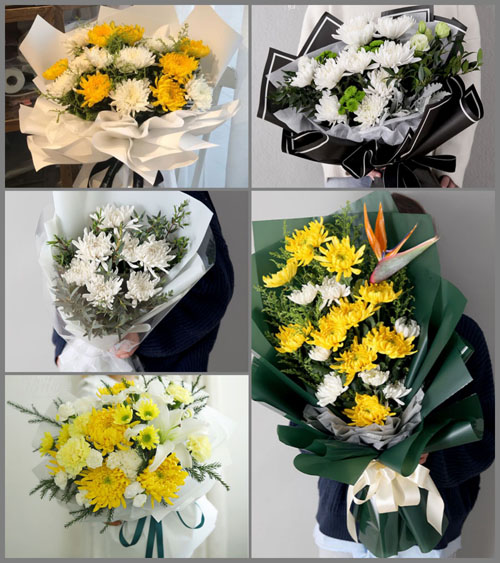 山东青岛即墨市移风店镇肖蓝庄村白事花束代送